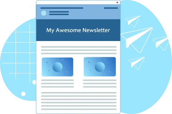 Member newsletter display